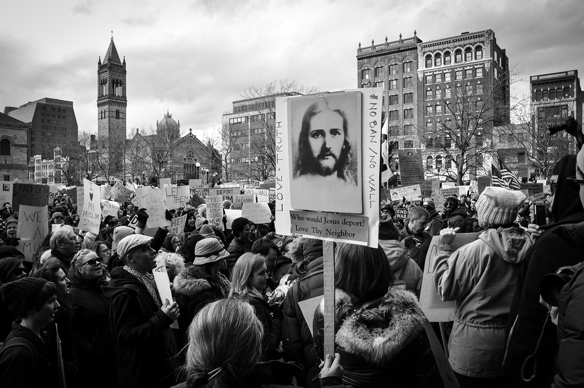   Protest Against Muslim Ban II.  Boston, MA. 2017. 