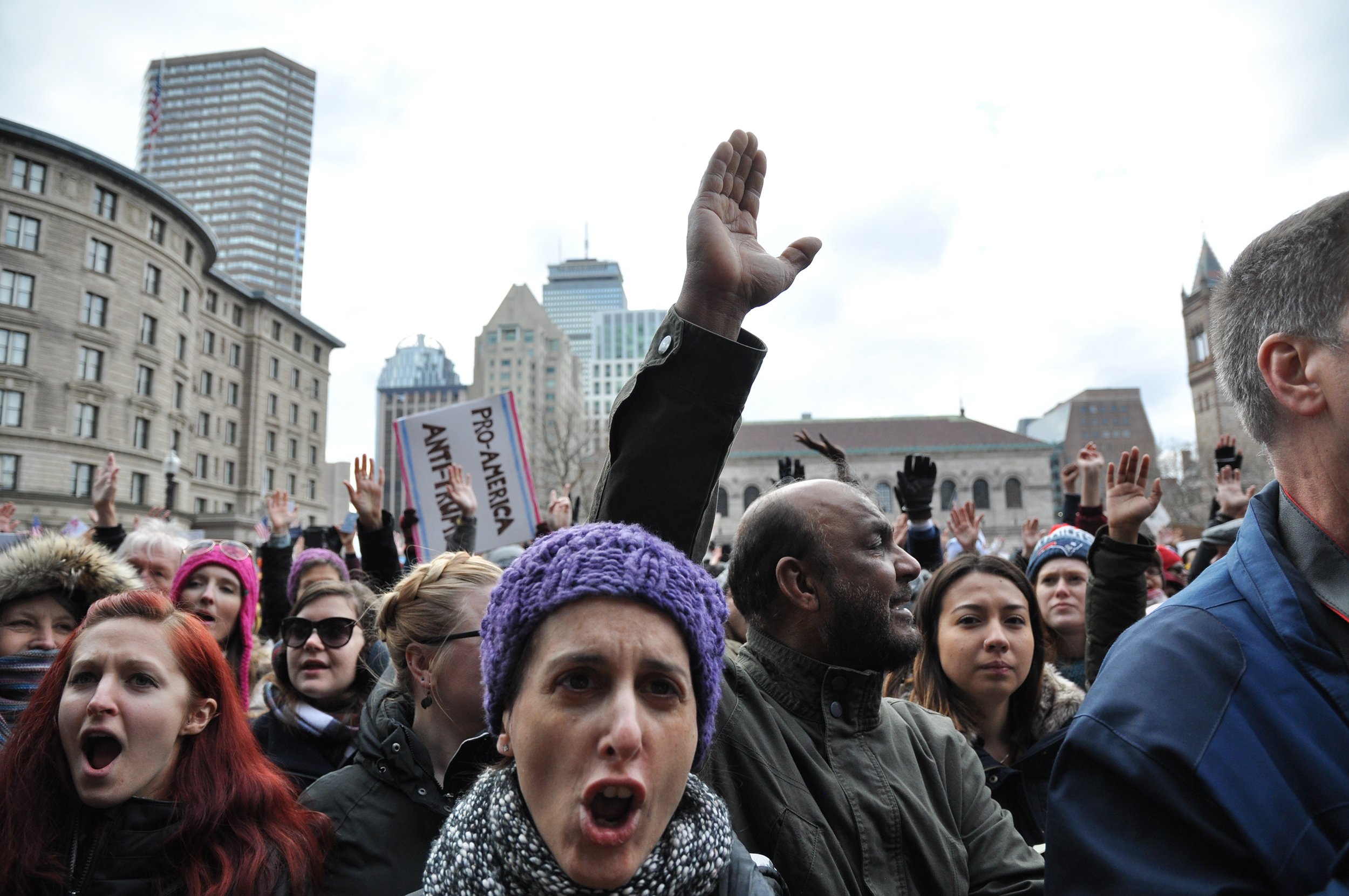   Protest Against Muslim Ban I.  Boston, MA. 2017. 