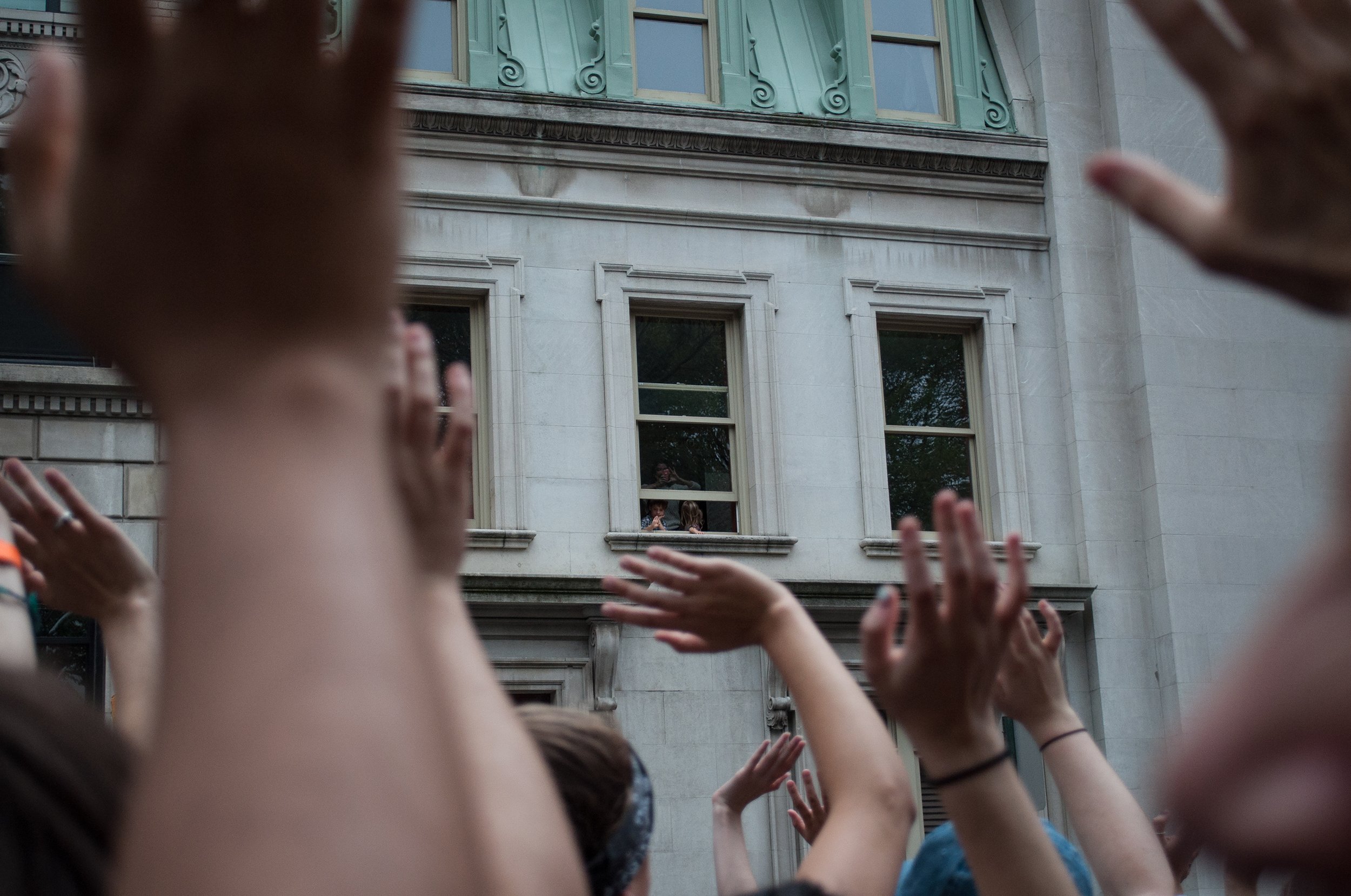   Waving.  New York, NY. 2014. 