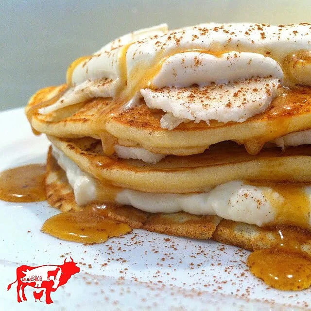 Banana & Chantilly Cream Pancakes