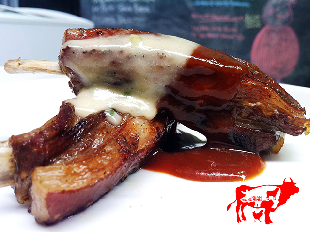 BBQ'd Master Stock Lamb Ribs Photo: Tim Elwin 