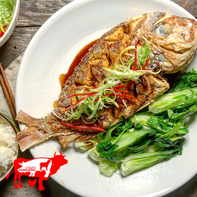 Deep Fried Whole Snapper Photo: Tim Elwin