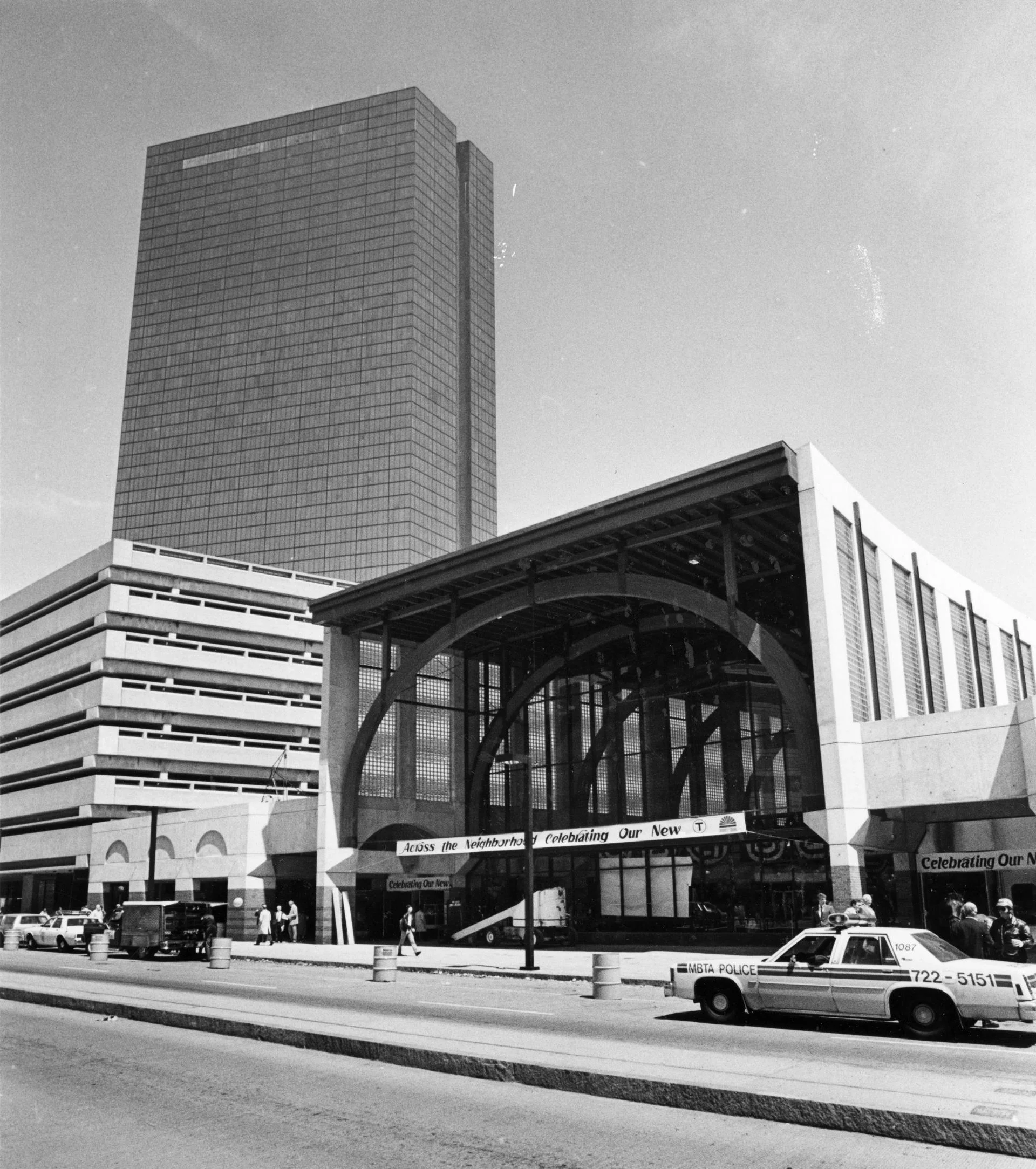 GLOBE STAFF/FILE The present edition of Back Bay station opened in May 1987.