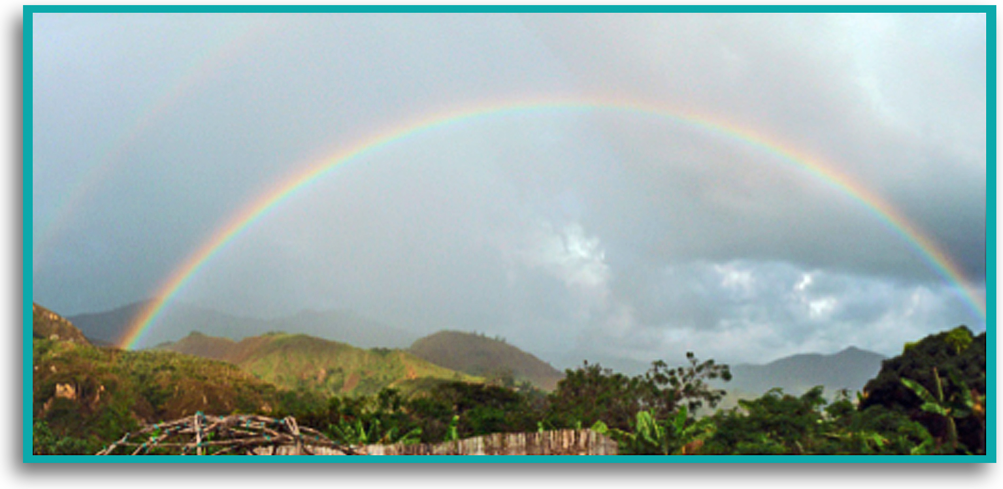 Photo credit: Richard Greenfield (A) Double Rainbow Forming, Vilcabamba, Ecuador