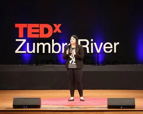 Tori Utley, Founder and executive director of more than an addict presenting at tedxzumbroriver on may 5, 2016