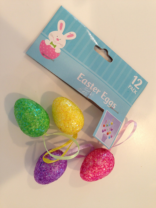 Sparkly Easter Eggs for DIY Easter Tree