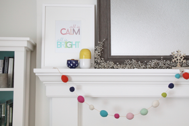 Bright Mantel Decorations