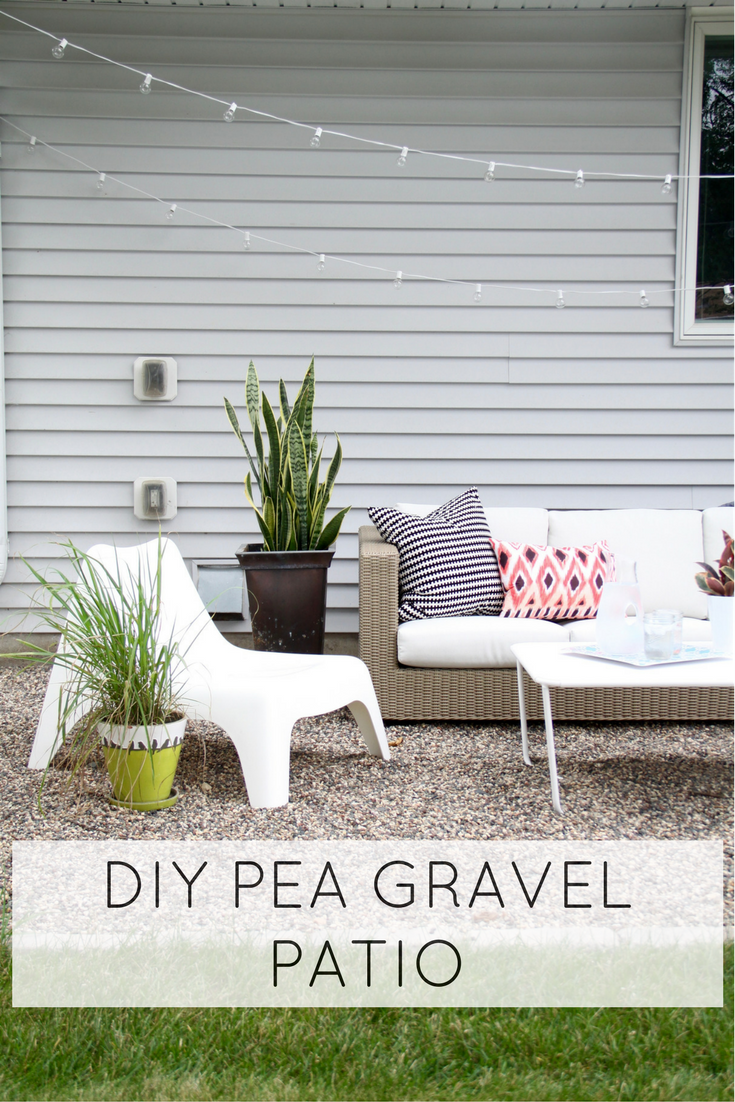 Easy DIY Pea Gravel Patio