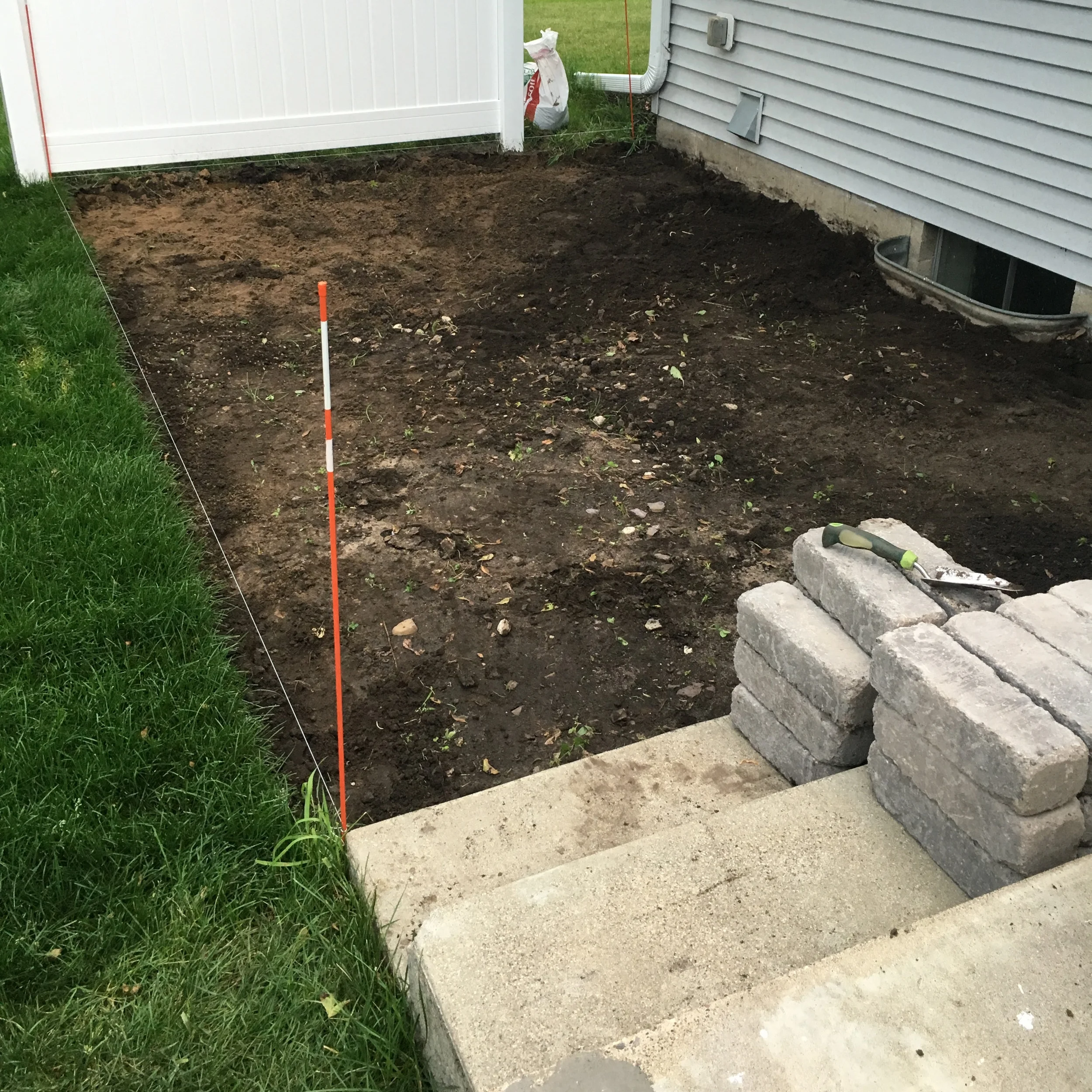 Prepping Soil for Pea Gravel Patio