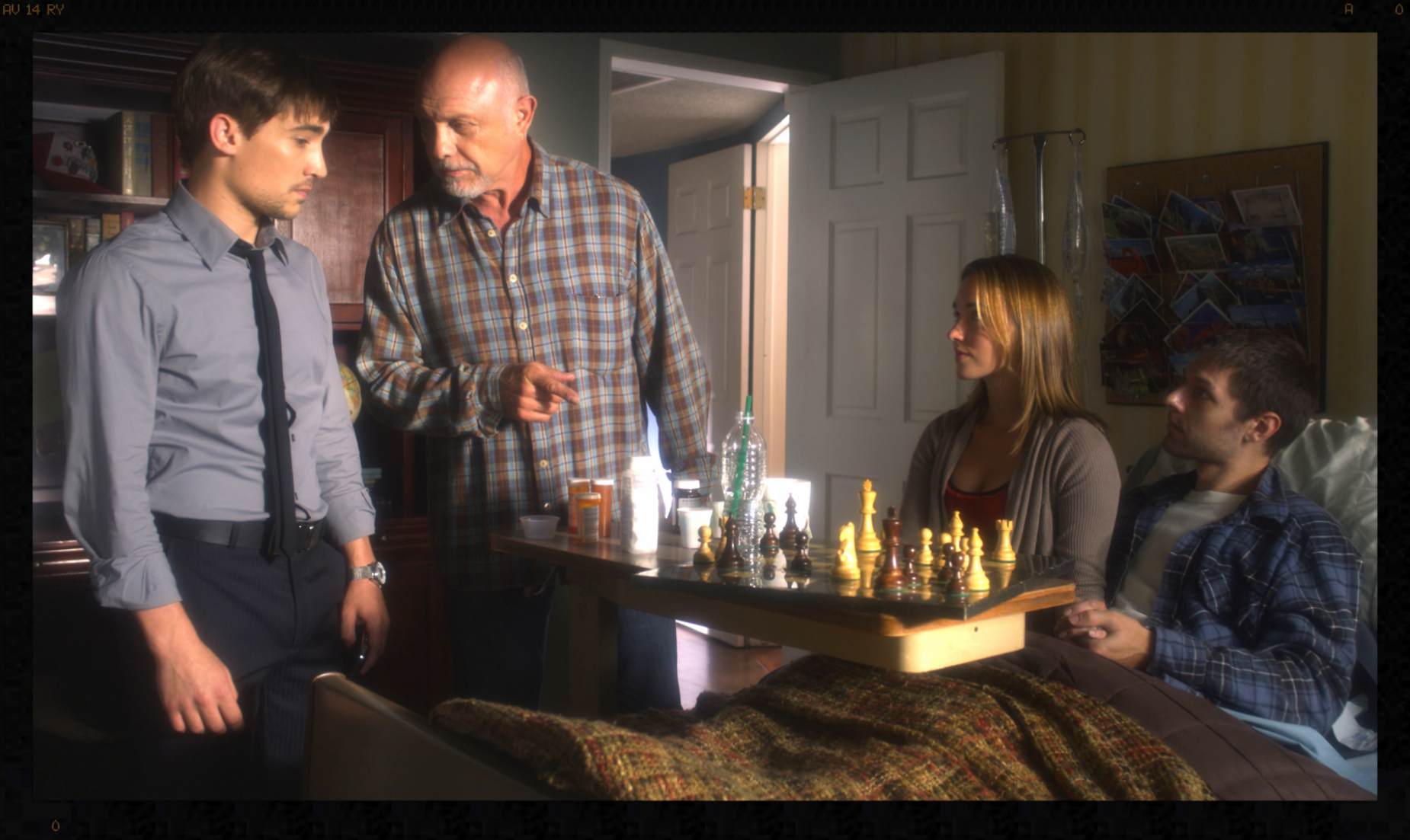 Knight To D7: Angelo Restaino, Hector Elizondo, Meg Cionni, and Brett Mack.
