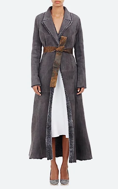 Protagonist Belted Shearling Coat