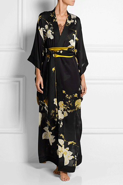 CARINE GILSON Silk Robe