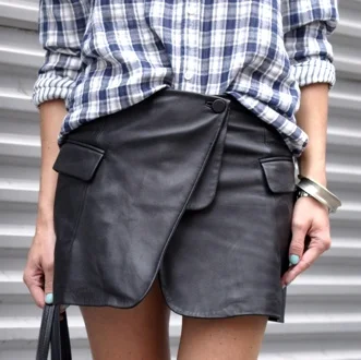  Alexander Wang leather skirt