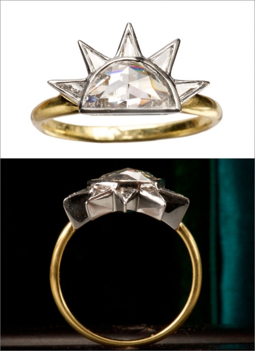 EB Diamond Sunrise Ring
