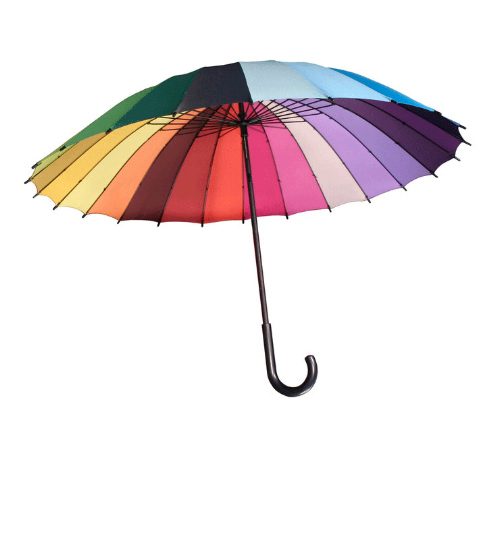  Colorwheel Umbrella by Karma Kiss 