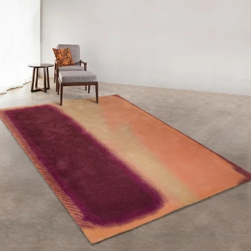 半手工羊毛毯 #005588 100% 純羊毛 5.3 x 7.7 (160 x 230 cm) 現貨1件