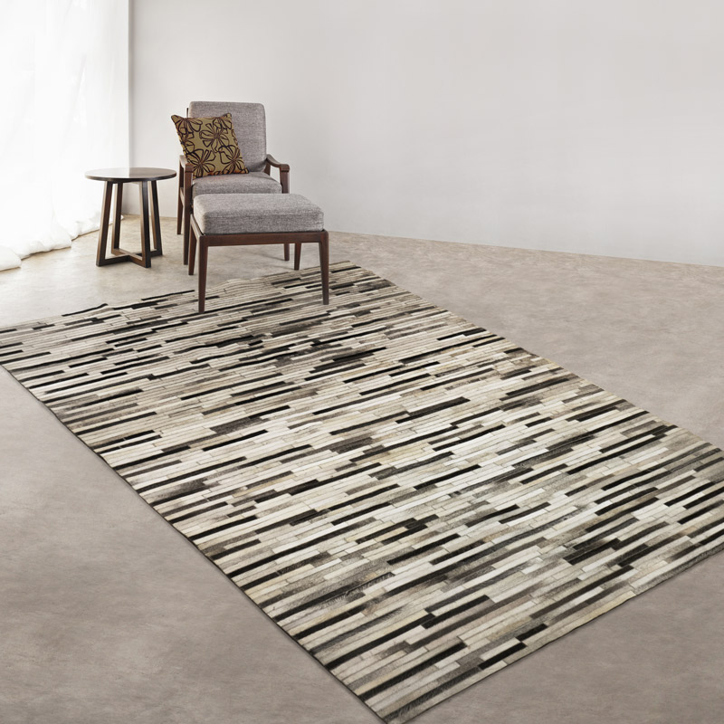GA-01 黑米咖啡色系皮地毯 馬毛皮毯 200 x 300 cm 現貨1件*