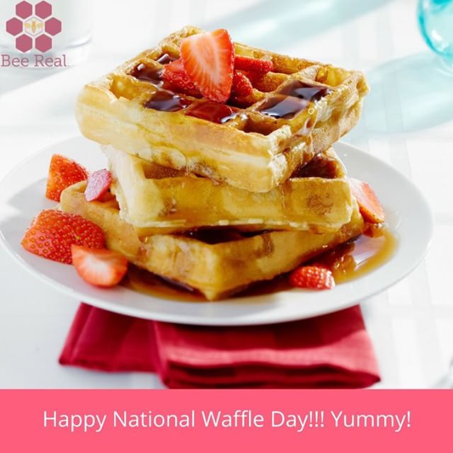 Have a delicious day! 
#beereal #beerealskincare #waffles #summertime