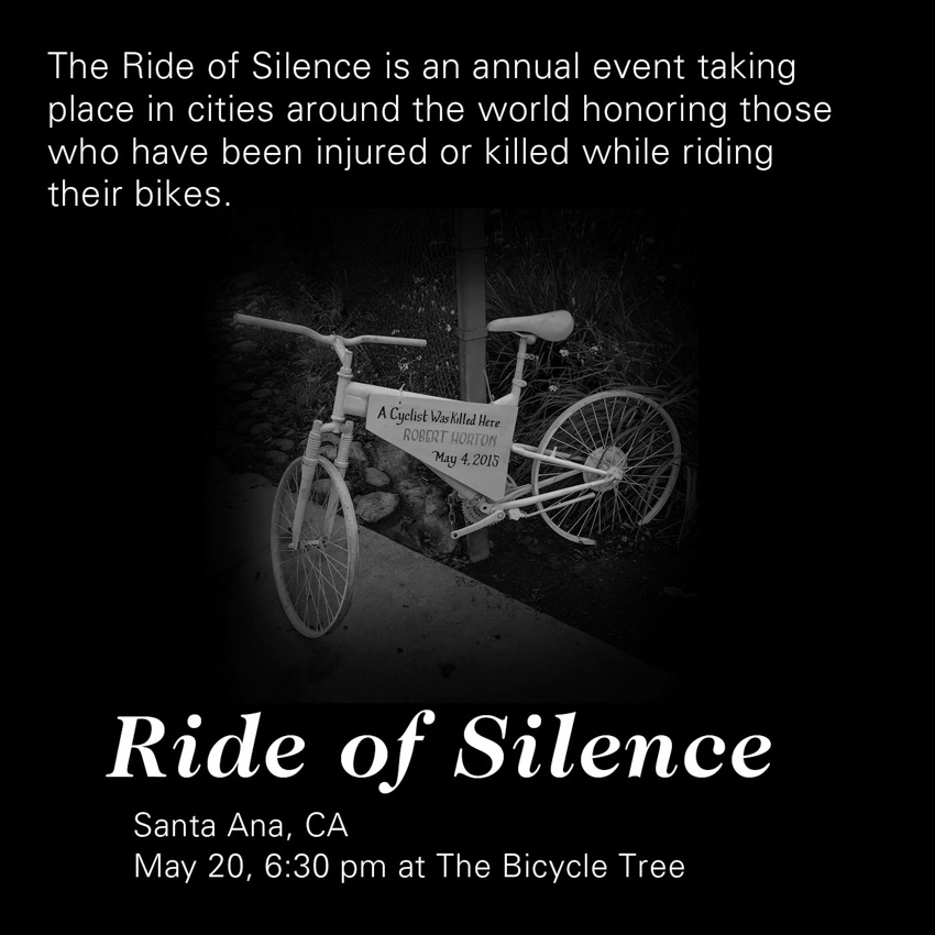  Flyer for the 2015 Ride of Silence, Santa Ana's first. 