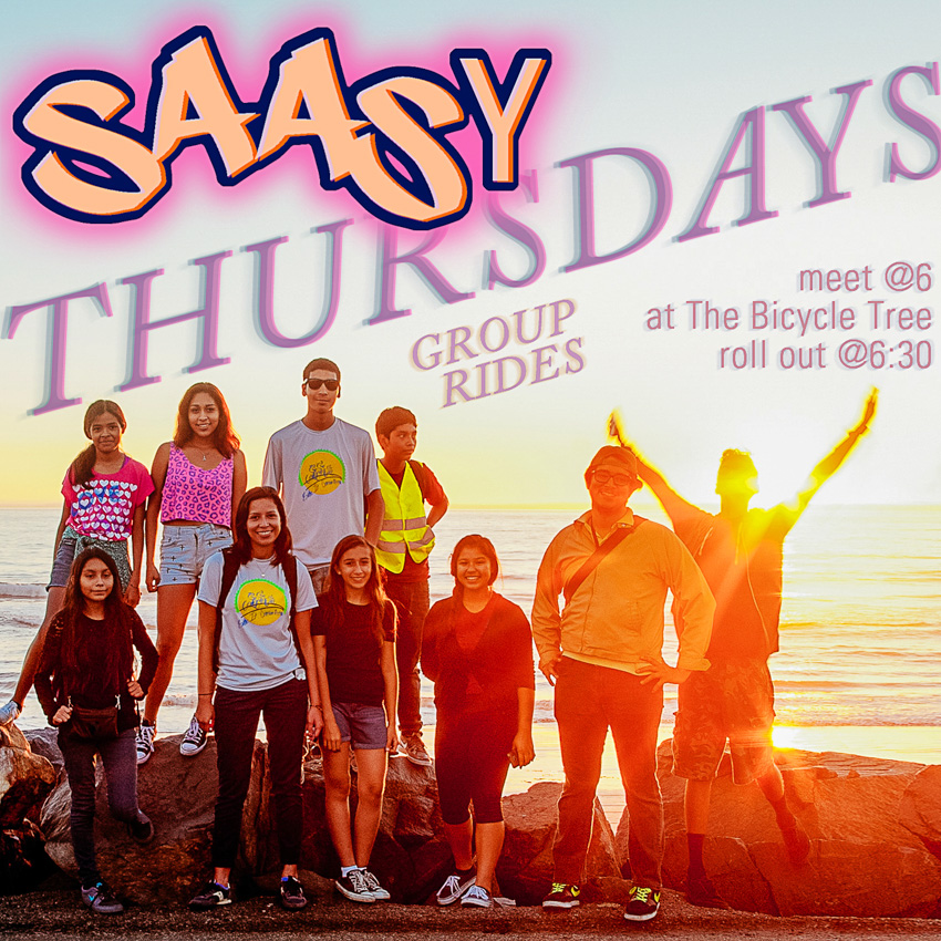  Flyer for the 2015 SAASy Thursday summer ride series. 