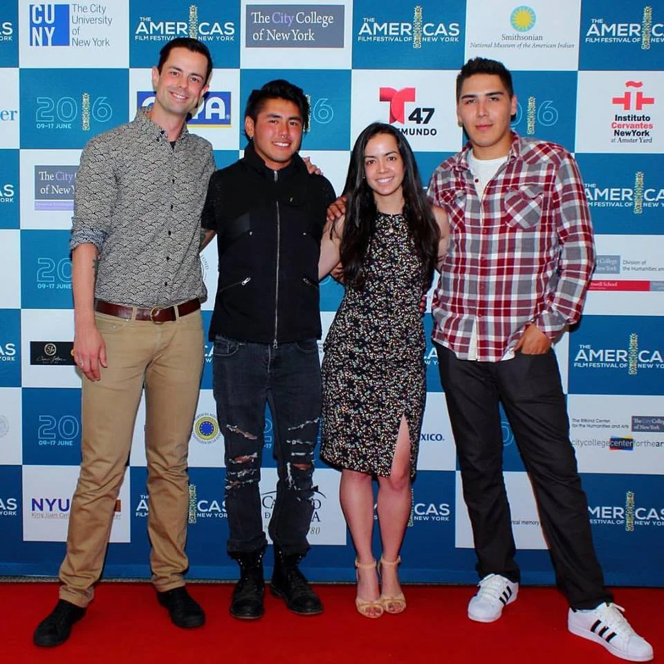 (from left) Adam Garnet Jones, Andrew Martin, Arianne Pinedo, Herley Legarde-Beacham