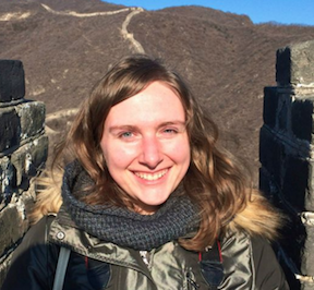 Jenn on the Great Wall with the NYU Albert Gallatin Scholars.