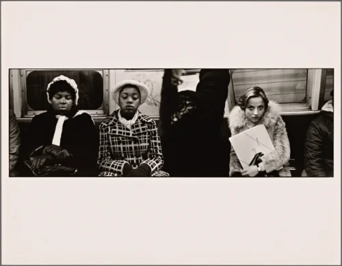 Photo credit: Alen MacWeeney, photo project, "New York Subways" (1977)