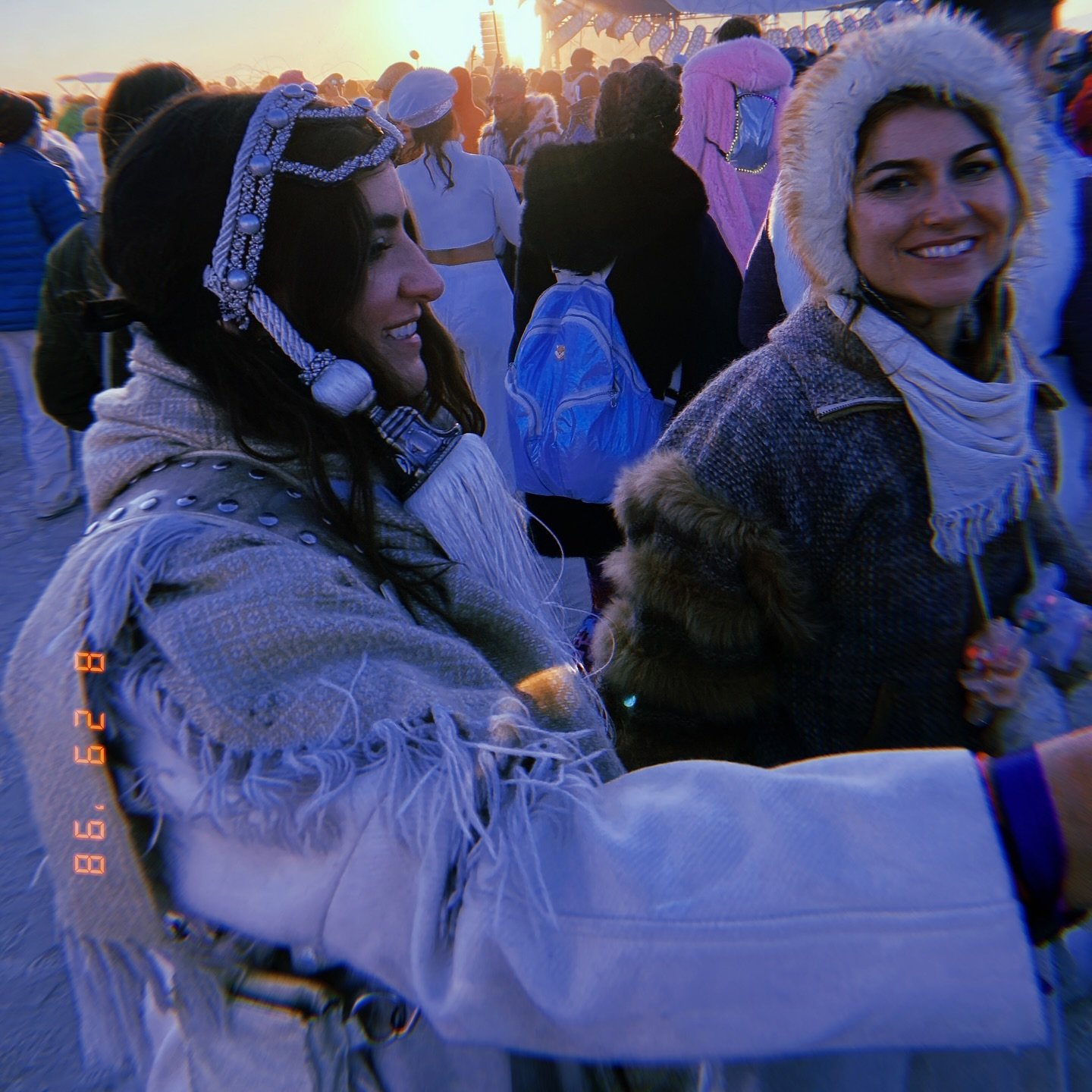 Not Tycho sunrise featuring @juliannehonea in her mums vintage hat and me in my custom @spiritcrowns