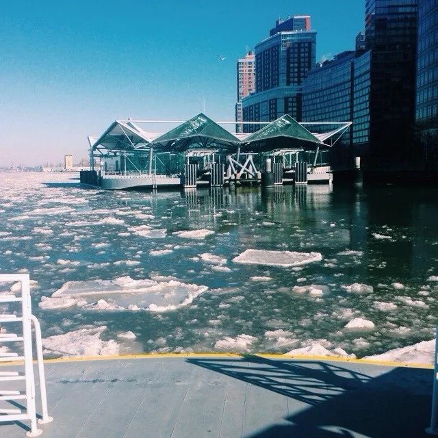 #icebergs in #nyc made for an interesting ferry ride today