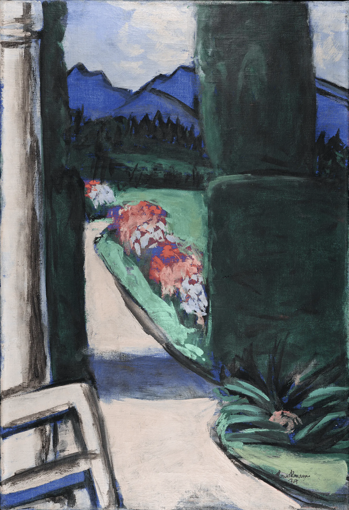 Blick aus dem Pavillon, Ohlstadt 1934