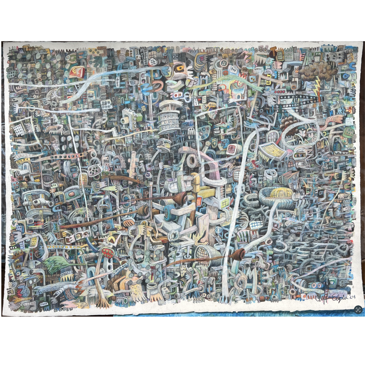 Notes on a Broken Mind 1,
Pencil Drawing 2024-5