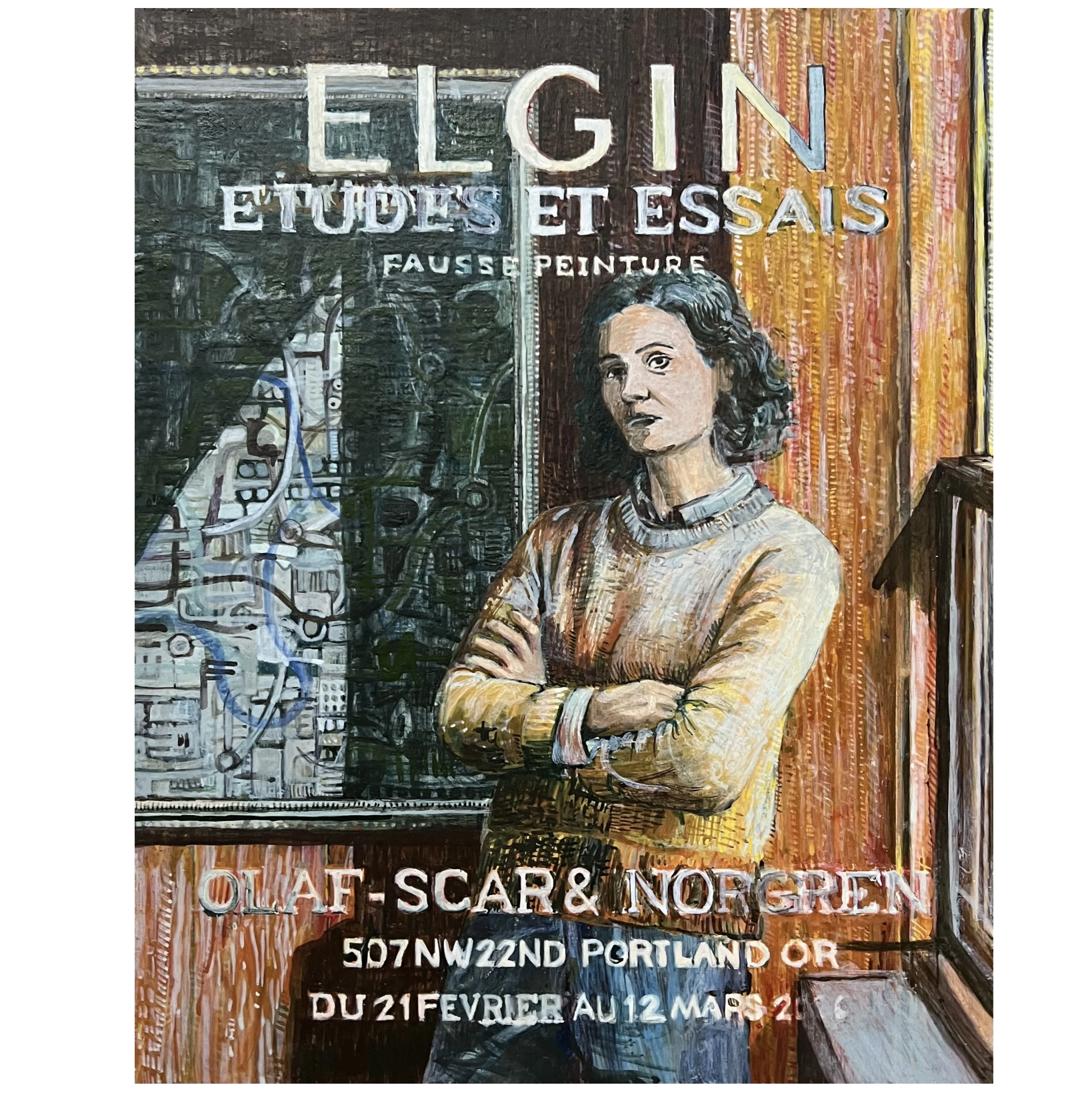 Etudes et Essais #2 / Fausse Peinture,
Egg Tempera 2026 (This work is almost 90% done)