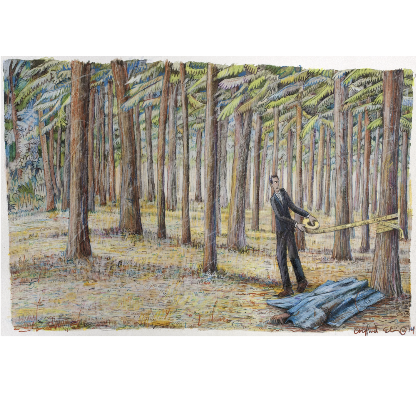 Criminal System #3,

Pencil on Paper 2014