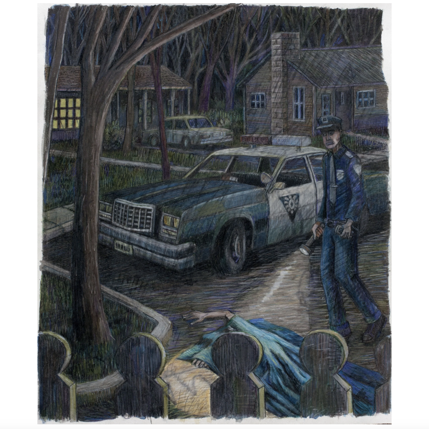 Criminal System #2,
Pencil on Paper 2014