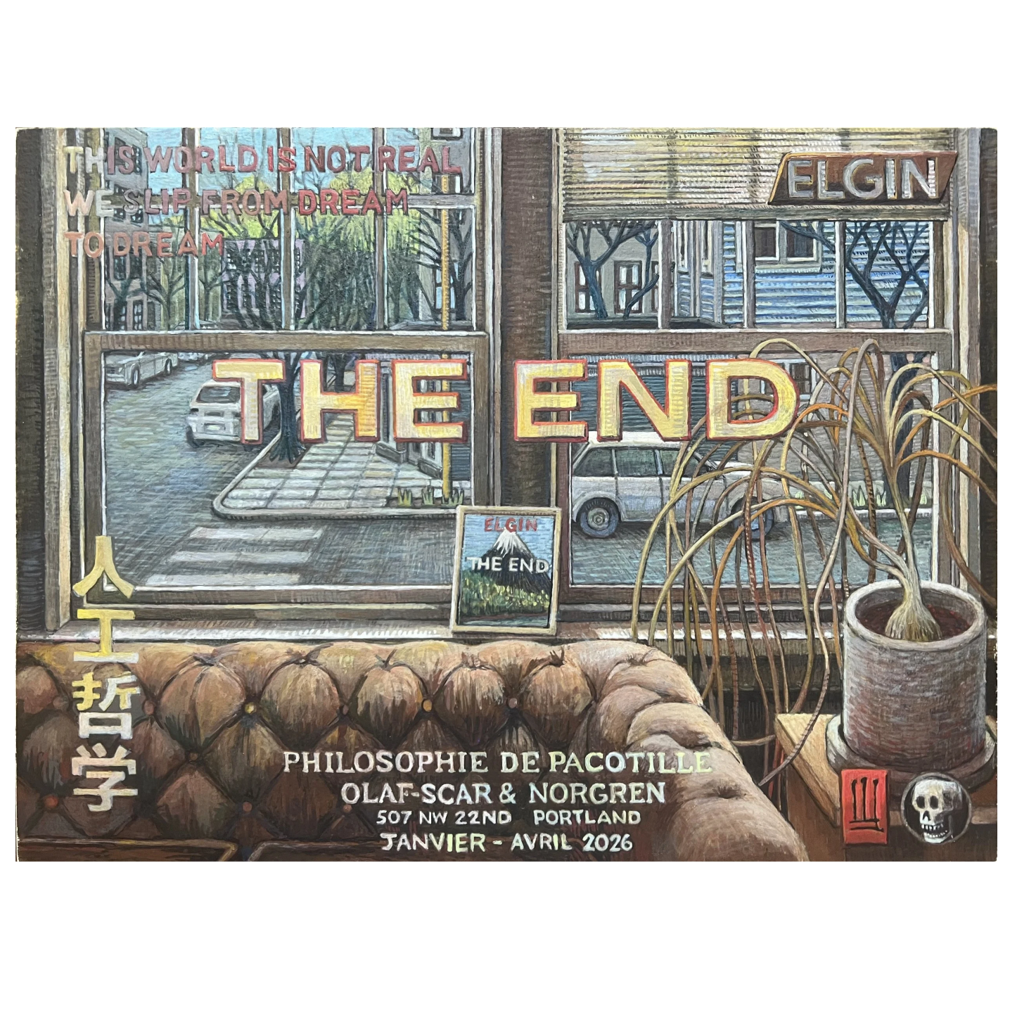 Philosophie De Pacotile #1, 
Egg Tempera on Panel 2026 