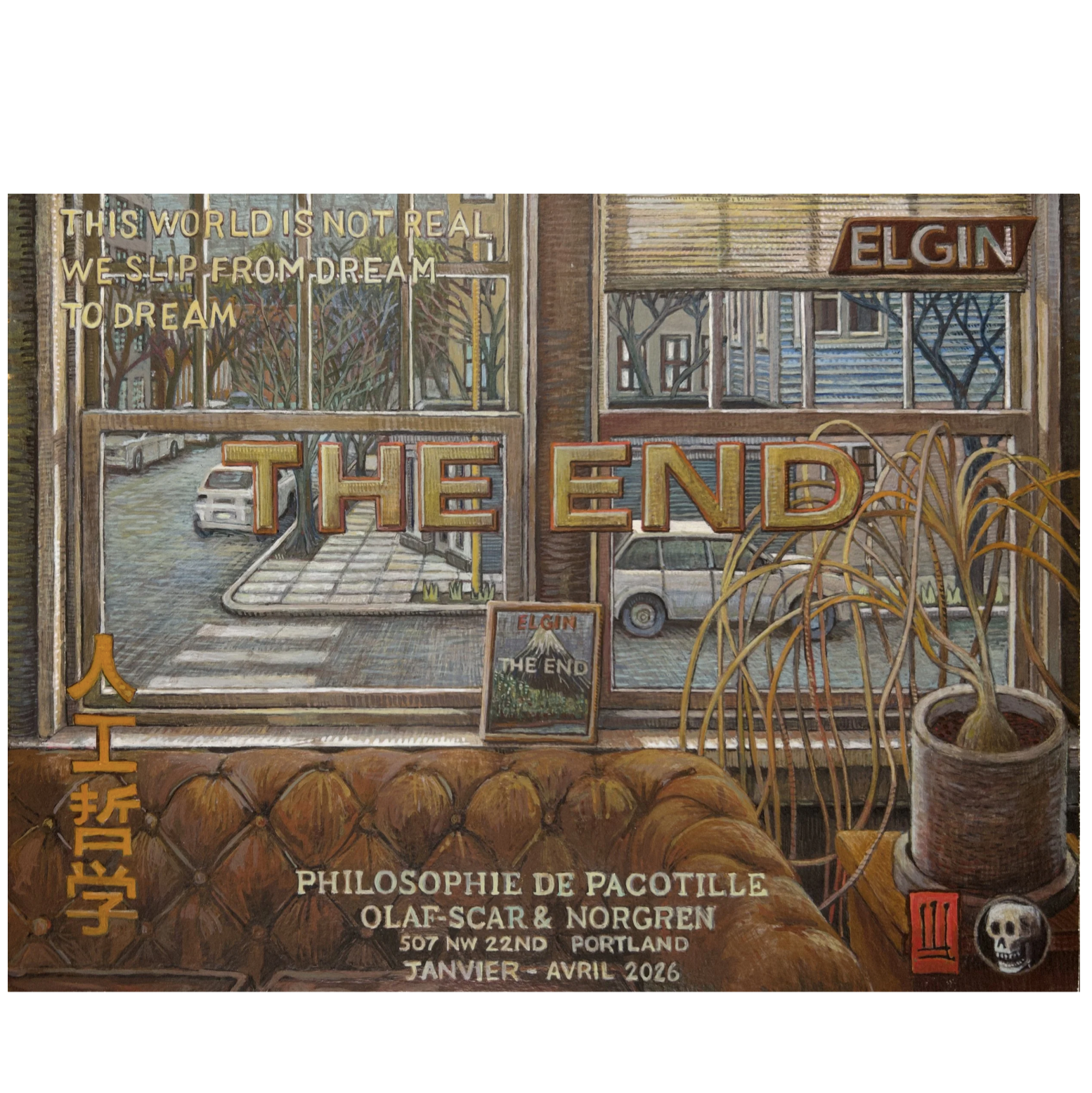 Philosophie De Pacotile #1, 
Egg Tempera on Panel 2026 
