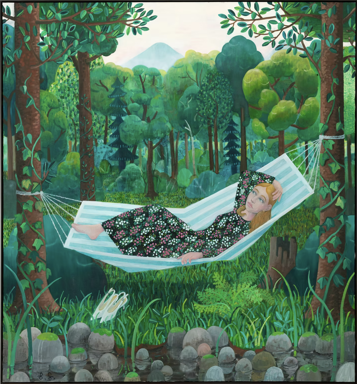 BEN SLEDSENS, Girl in the Hammock, 2019.png