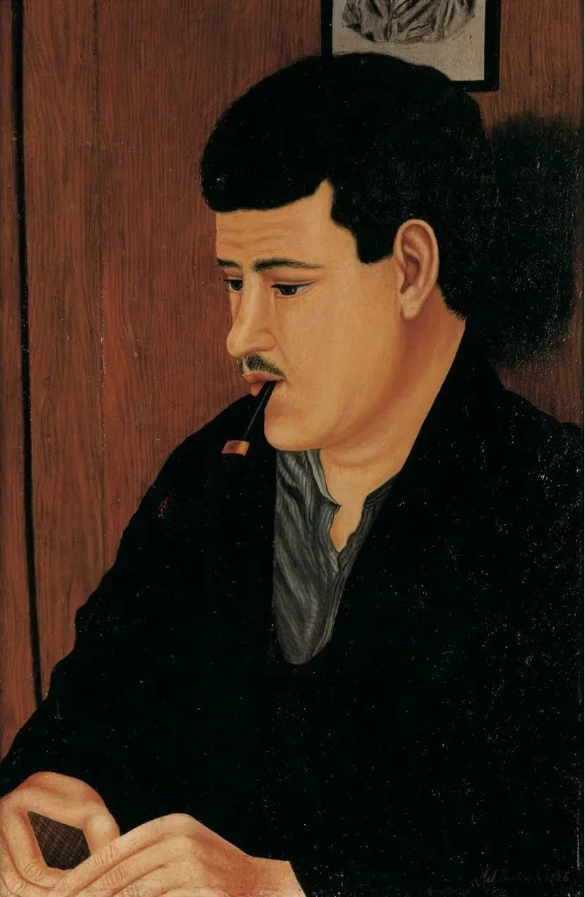 Adolf Dietrich (1877–1957, Szwajcaria) KARCIARZ. HERMANN BOSSHART (Der Kartenspieler. Hermann Bosshart [Card player. Hermann Bosshart]) 1926.jpg
