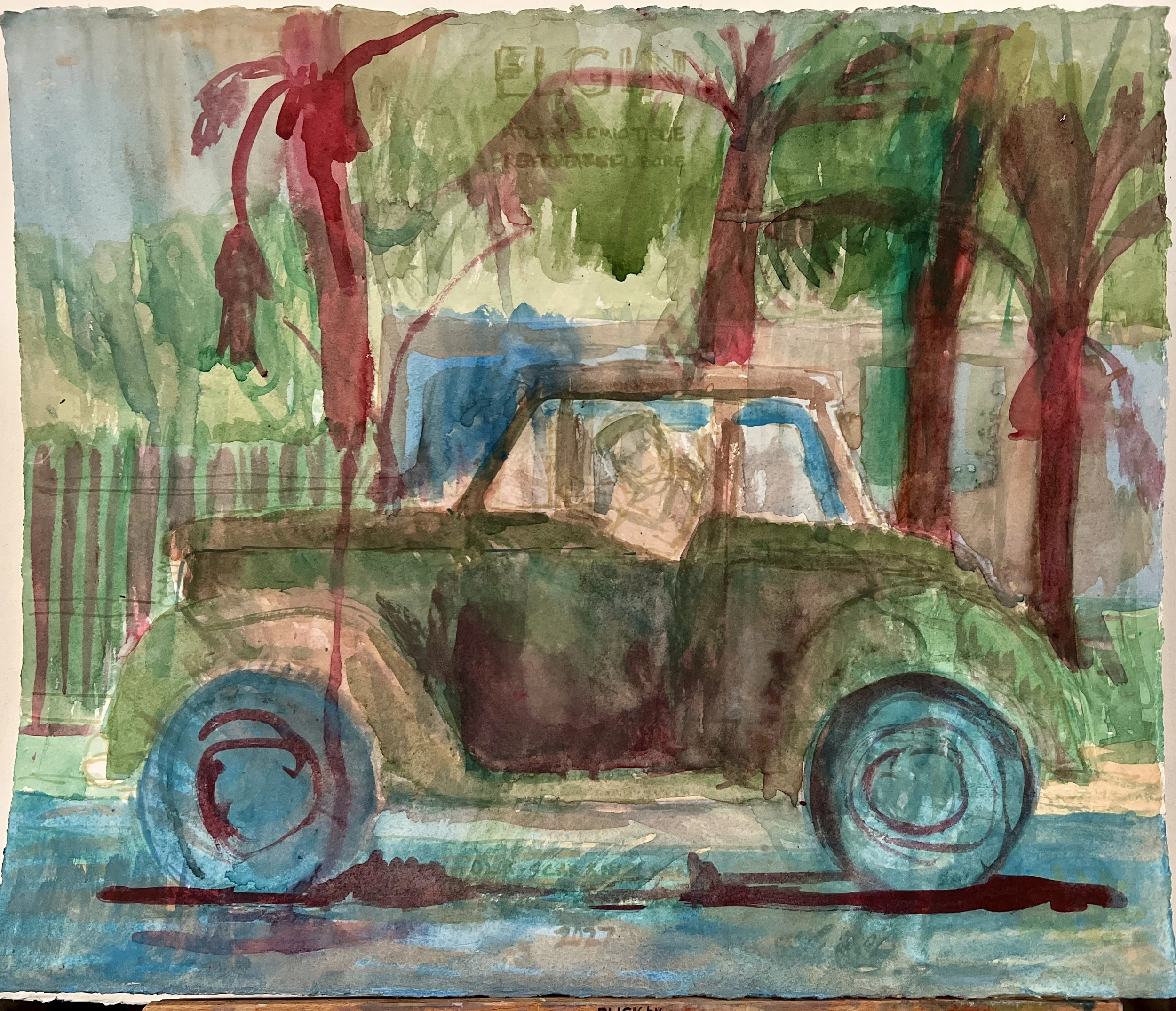 Guston Car Drawing