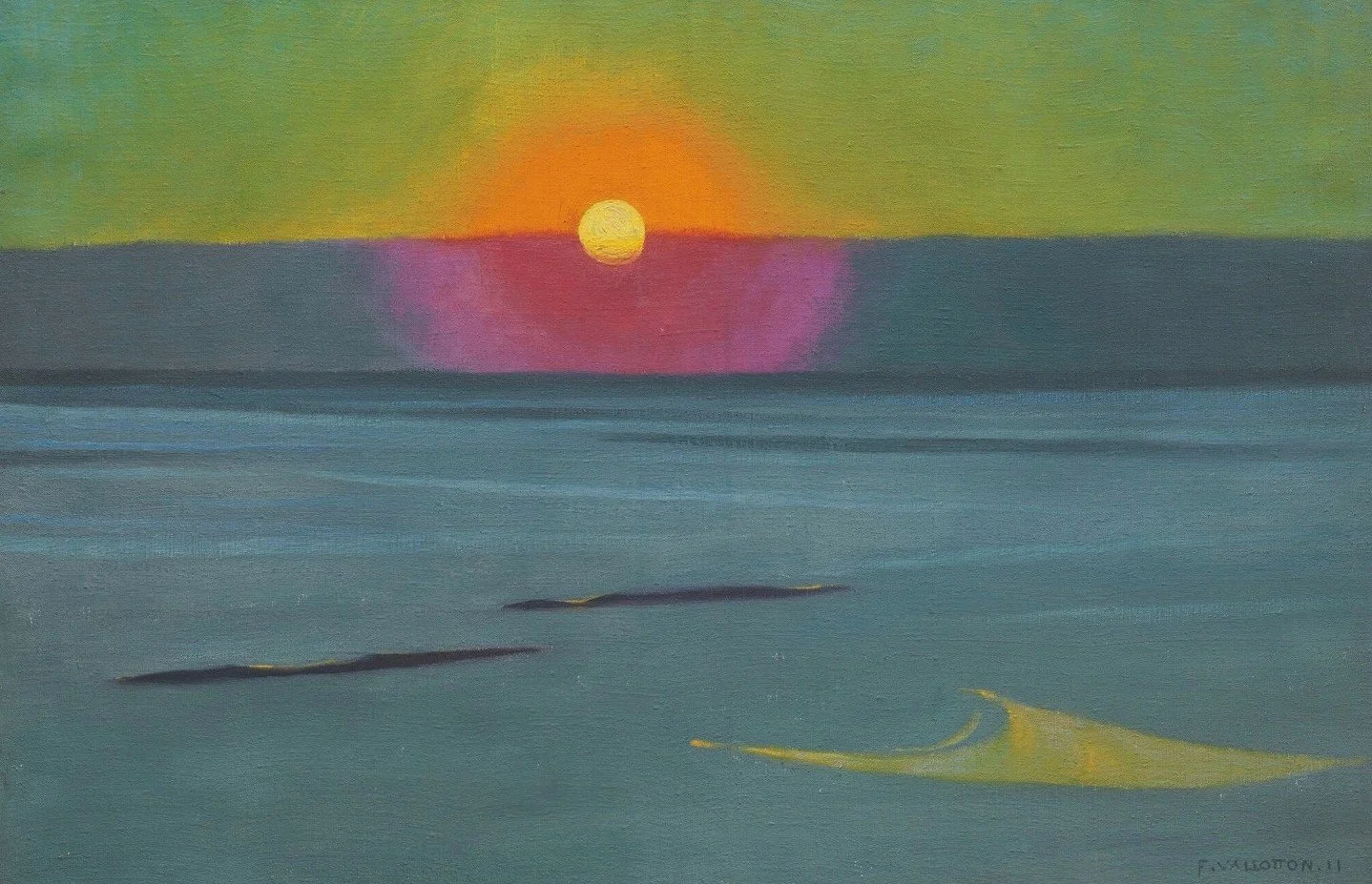 Soleil couchant dans la brume - 1911