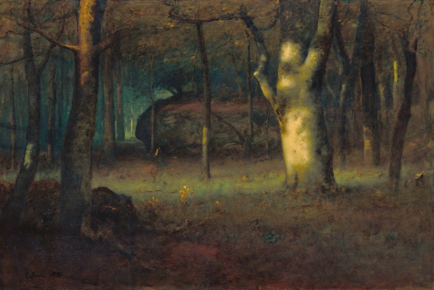 Sunset in the Woods - 1891