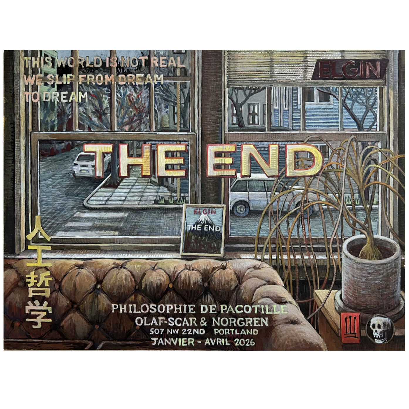 Philosophie De Pacotile #1, 
Egg Tempera on Panel 2026 (This work is 97% done)... 