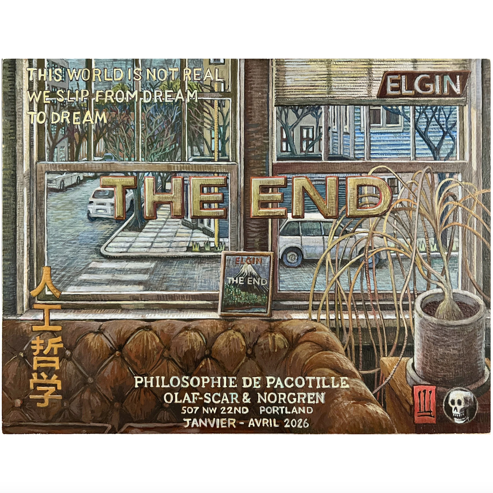 Philosophie De Pacotile #1, 
Egg Tempera on Panel 2026 