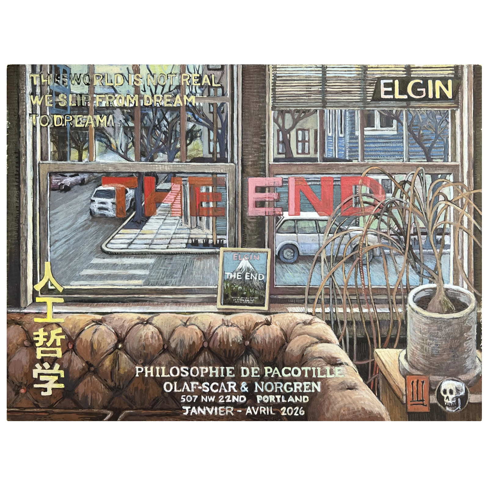 Philosophie De Pacotile #1, 
Egg Tempera on Panel 2026 (This work is 90% done)... 