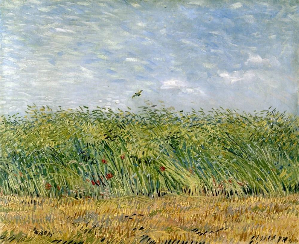 Van Gogh, Wheat Fields with a Lark in 1887