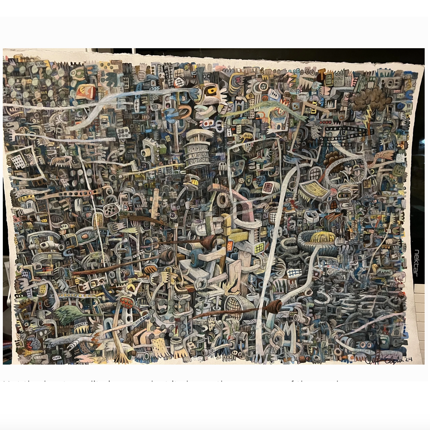 Notes on a Broken Mind 1,
Pencil Drawing 2024-5