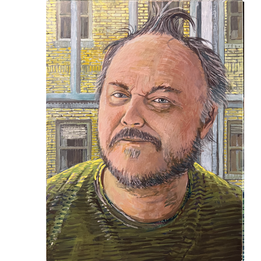 Self Portrait, Egg Tempera on Panel. 2026