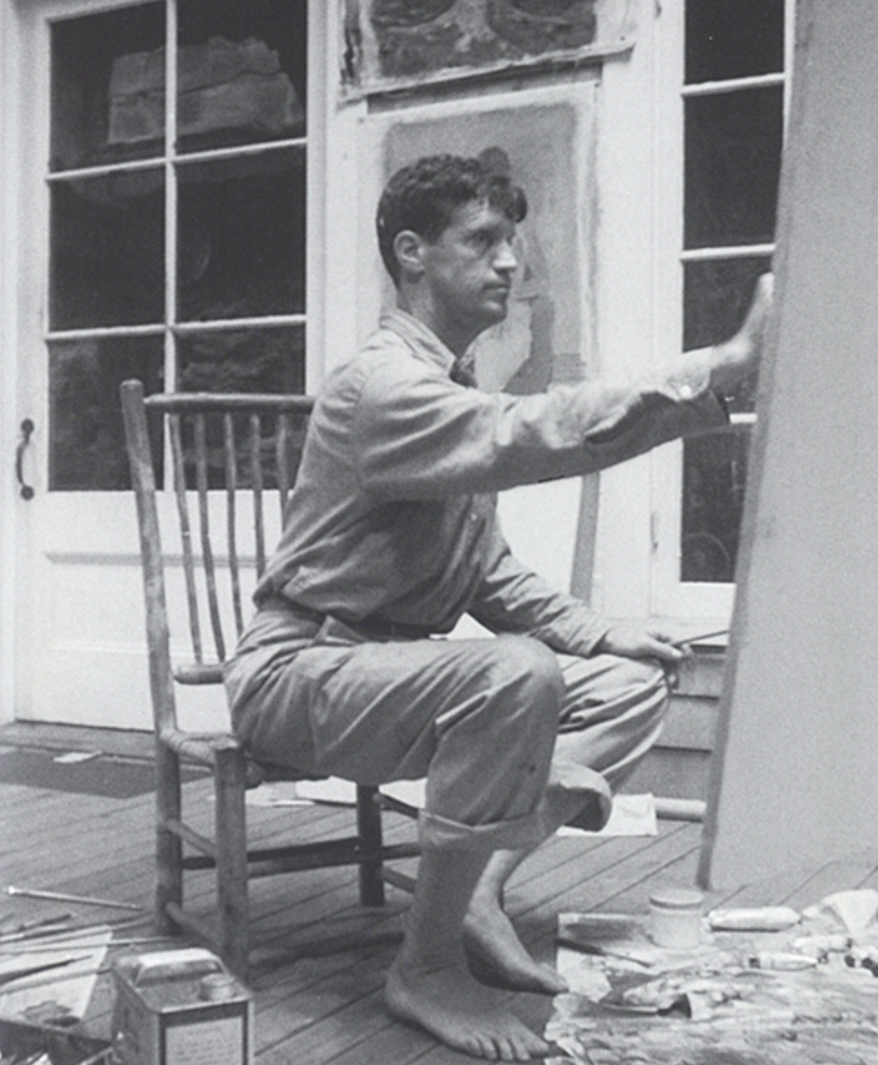 Porter painting a picture