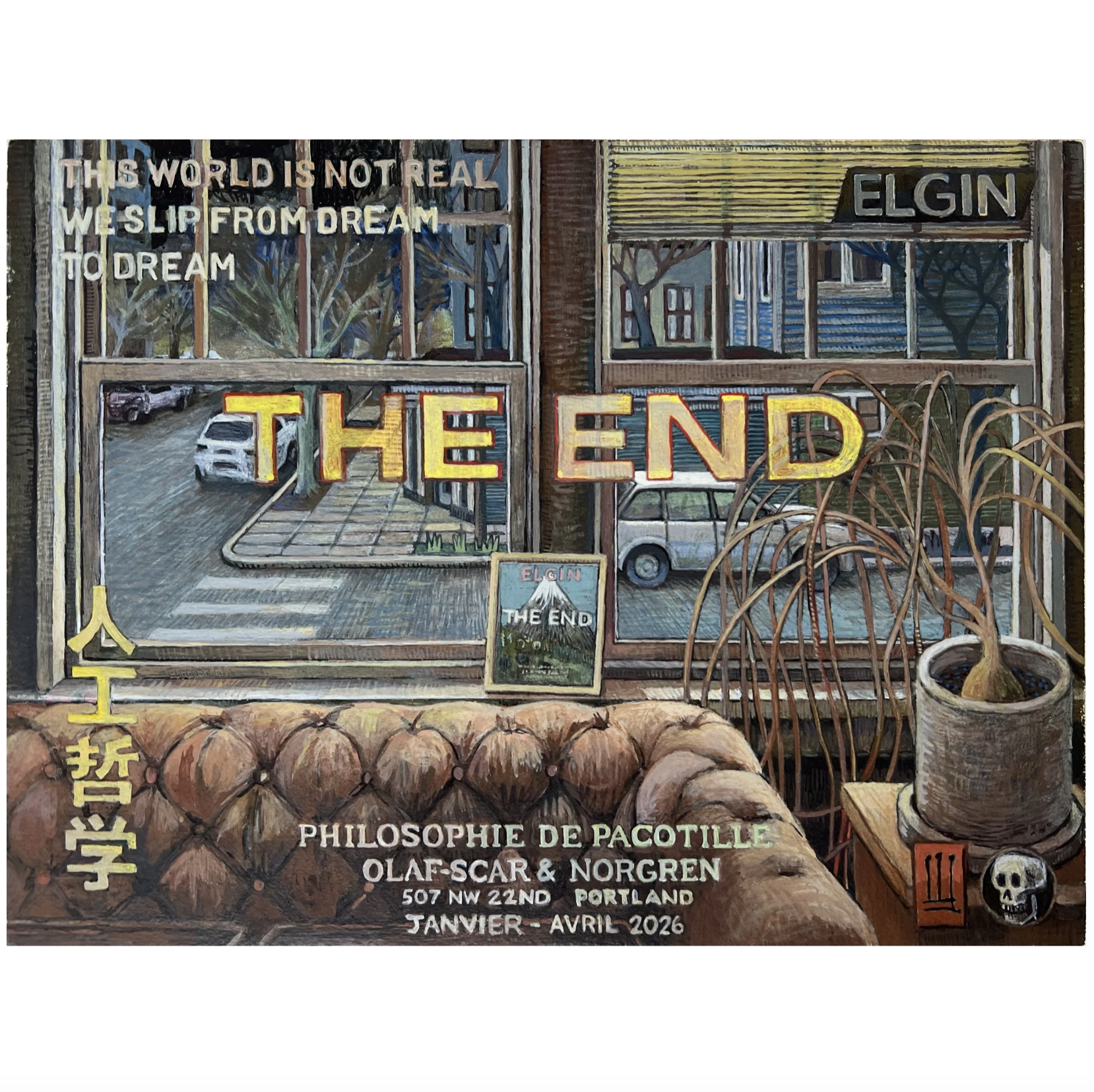 Philosophie De Pacotile #1, 
Egg Tempera on Panel 2026 (This work is 90% done)... 