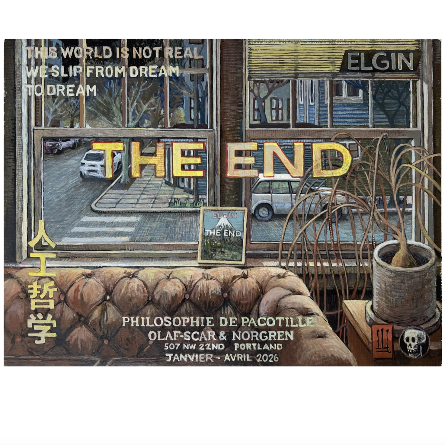 Philosophie De Pacotile #1, 
Egg Tempera on Panel 2026 (This work is 97% done)... 